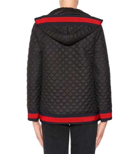 gucci jacaurd jacket|Gucci black diamond quilted coat.